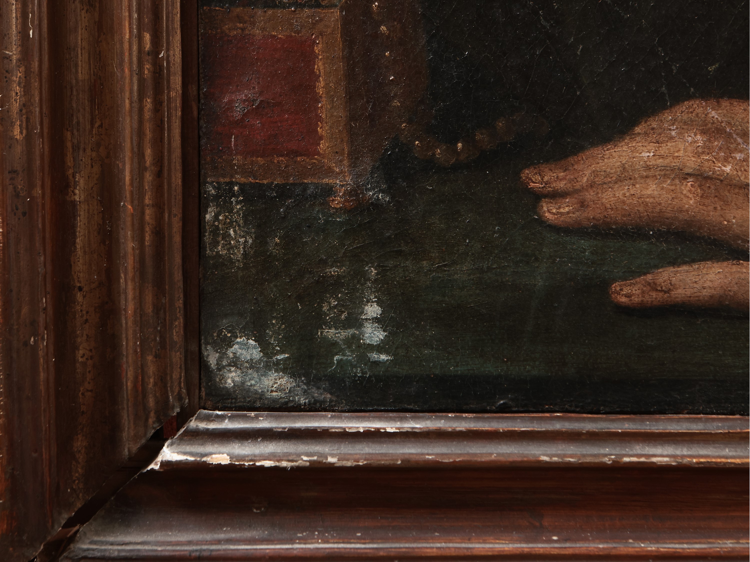 Scuola Napoletana del XVIII Secolo - Ritratto di Gentildonna in Abito Rosa