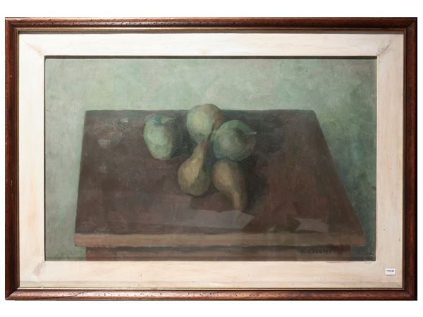 Ennio Cocchi - Natura morta con frutta 1973