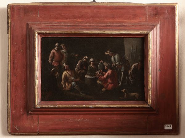 Scuola lombarda del XVIII secolo - Giocatori di carte