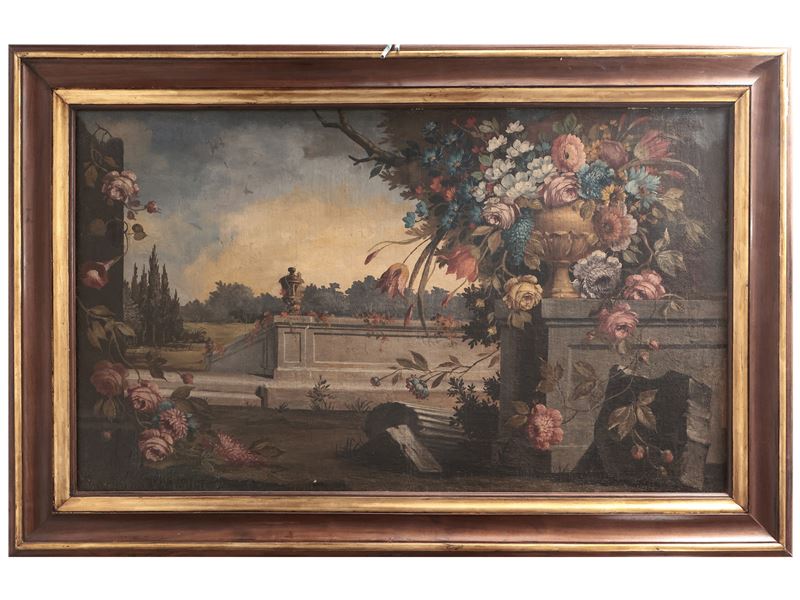 Trionfo di Fiori su Sfondo di Parco