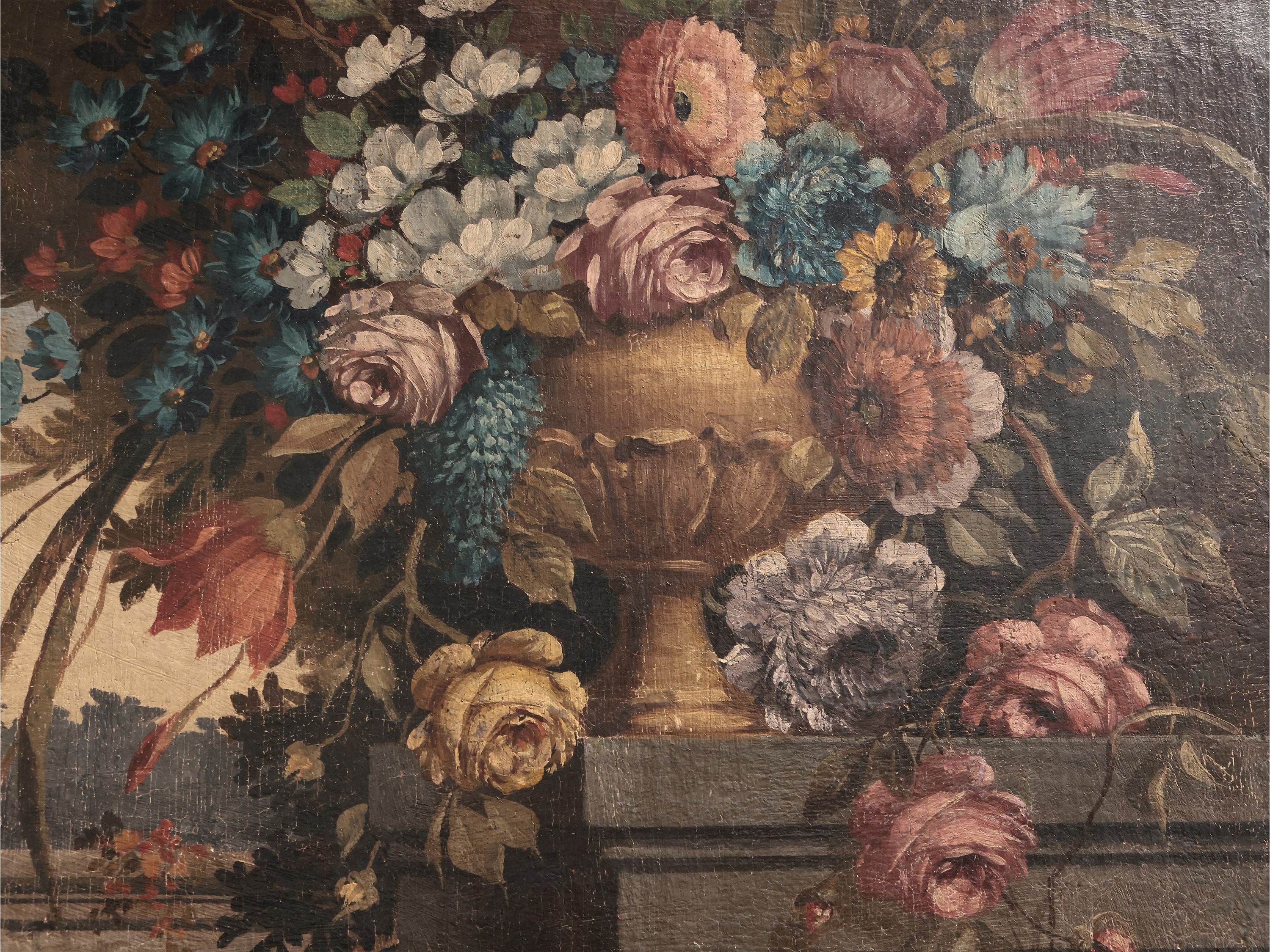 Trionfo di Fiori su Sfondo di Parco