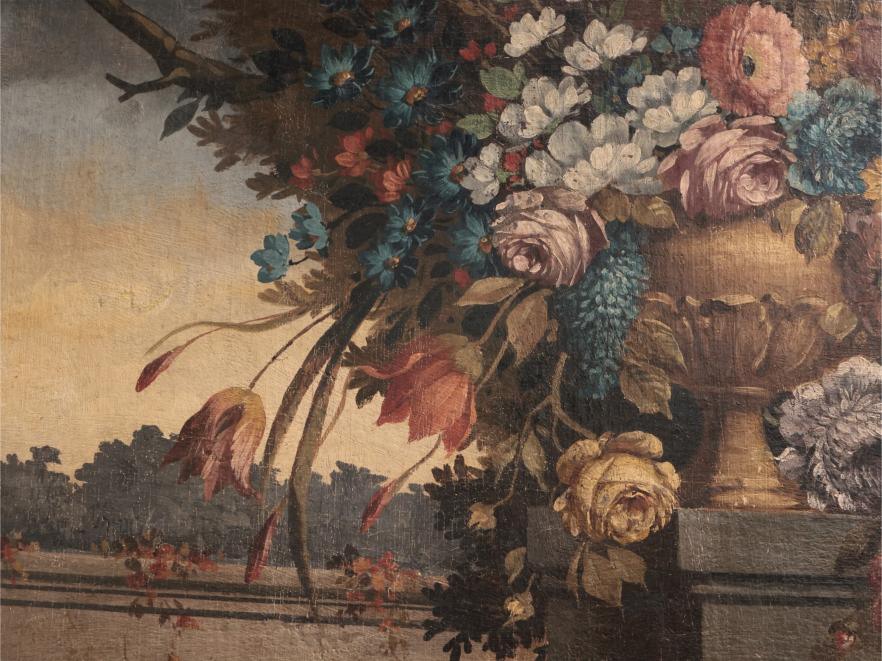 Trionfo di Fiori su Sfondo di Parco