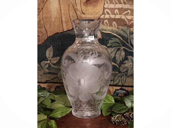 Vaso da fiori in cristallo