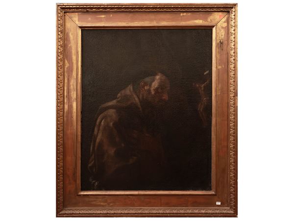 Da Ludovico Cigoli, XVIII secolo - San Francesco adora il crocifisso