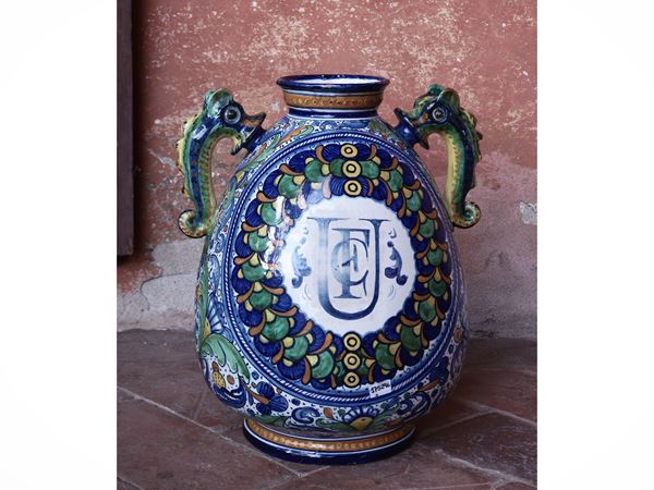 Grande vaso in maiolica, Cantagalli