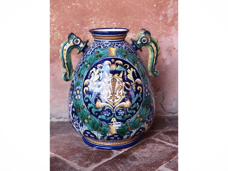 Grande Vaso in Maiolica, Cantagalli