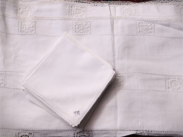 Tovaglia in lino bianco