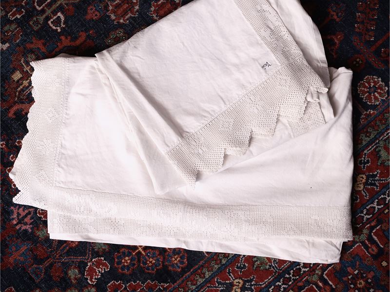 Paio di Tende in Lino Bianco