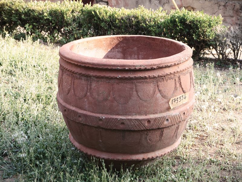 Vaso a Conca D'epoca in Terracotta