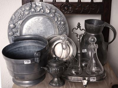 Accessori per la tavola in peltro, XIX/XX secolo