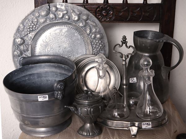 Accessori per la tavola in peltro