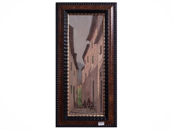 Giovanni Lomi - Vicolo rustico Fiumalbo 1967