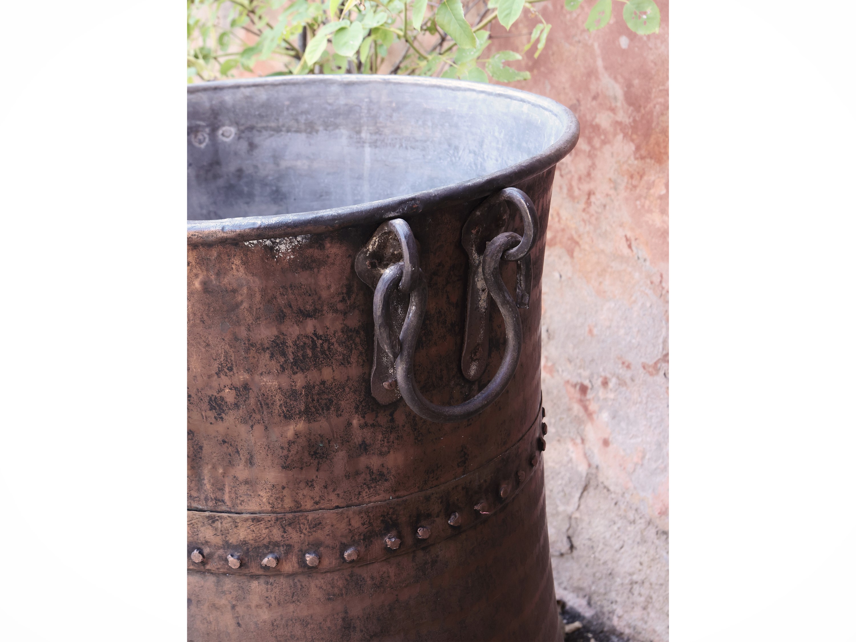Grande bacile in rame d'epoca