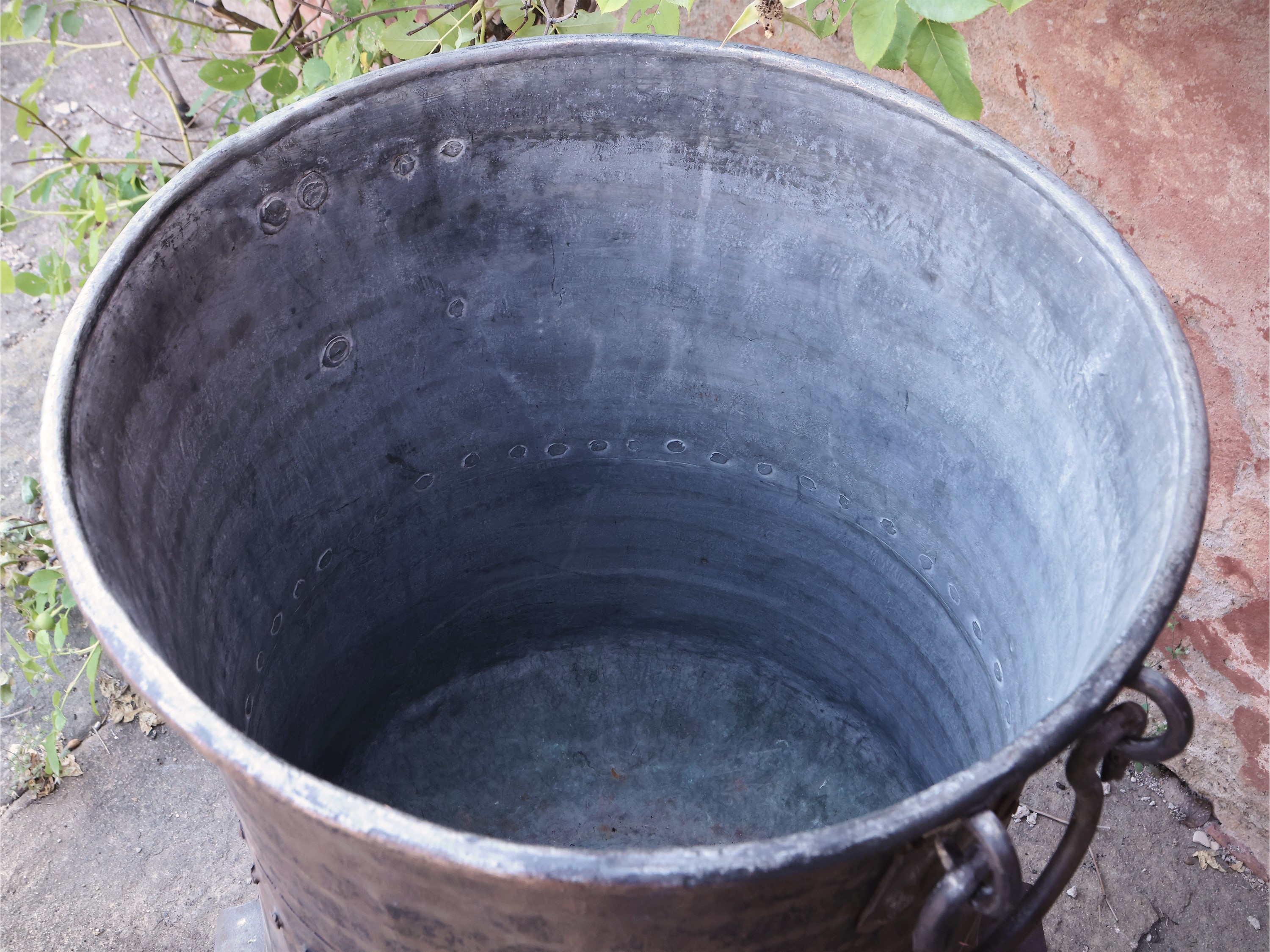 Grande bacile in rame d'epoca