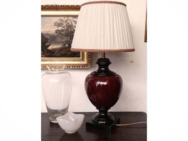 Grande lume in ceramica smaltata