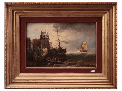 Mare in Tempesta con Velieri