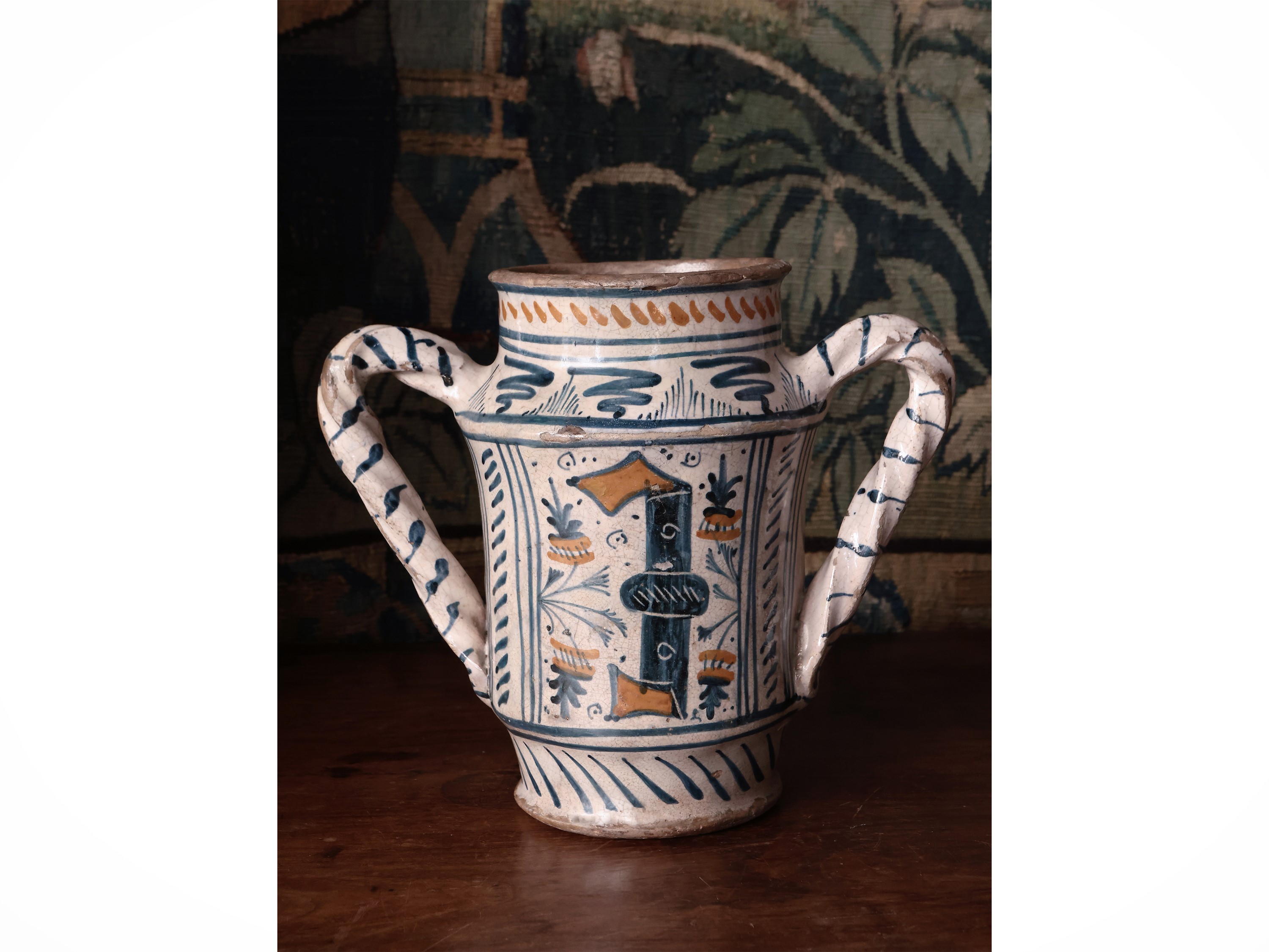 Alberello Biansato in Maiolica
