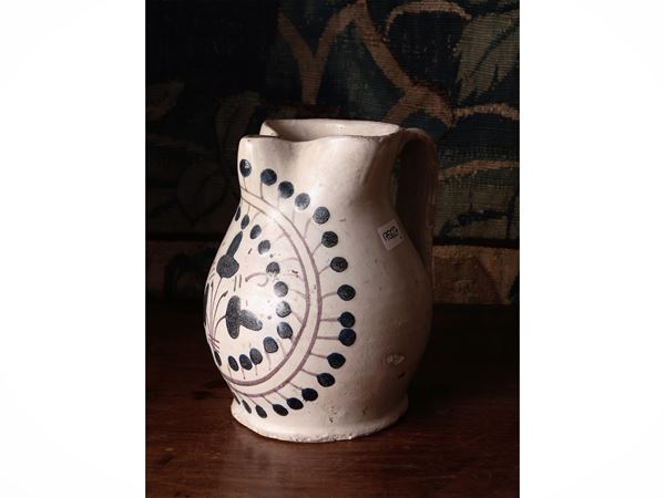 Brocca in maiolica
