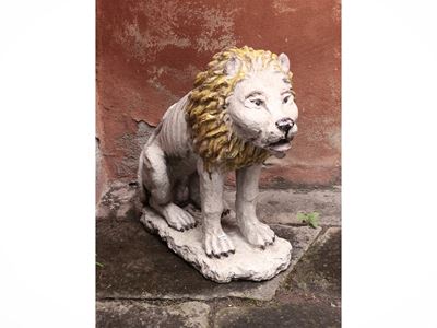 Leone in Terracotta Invetriata