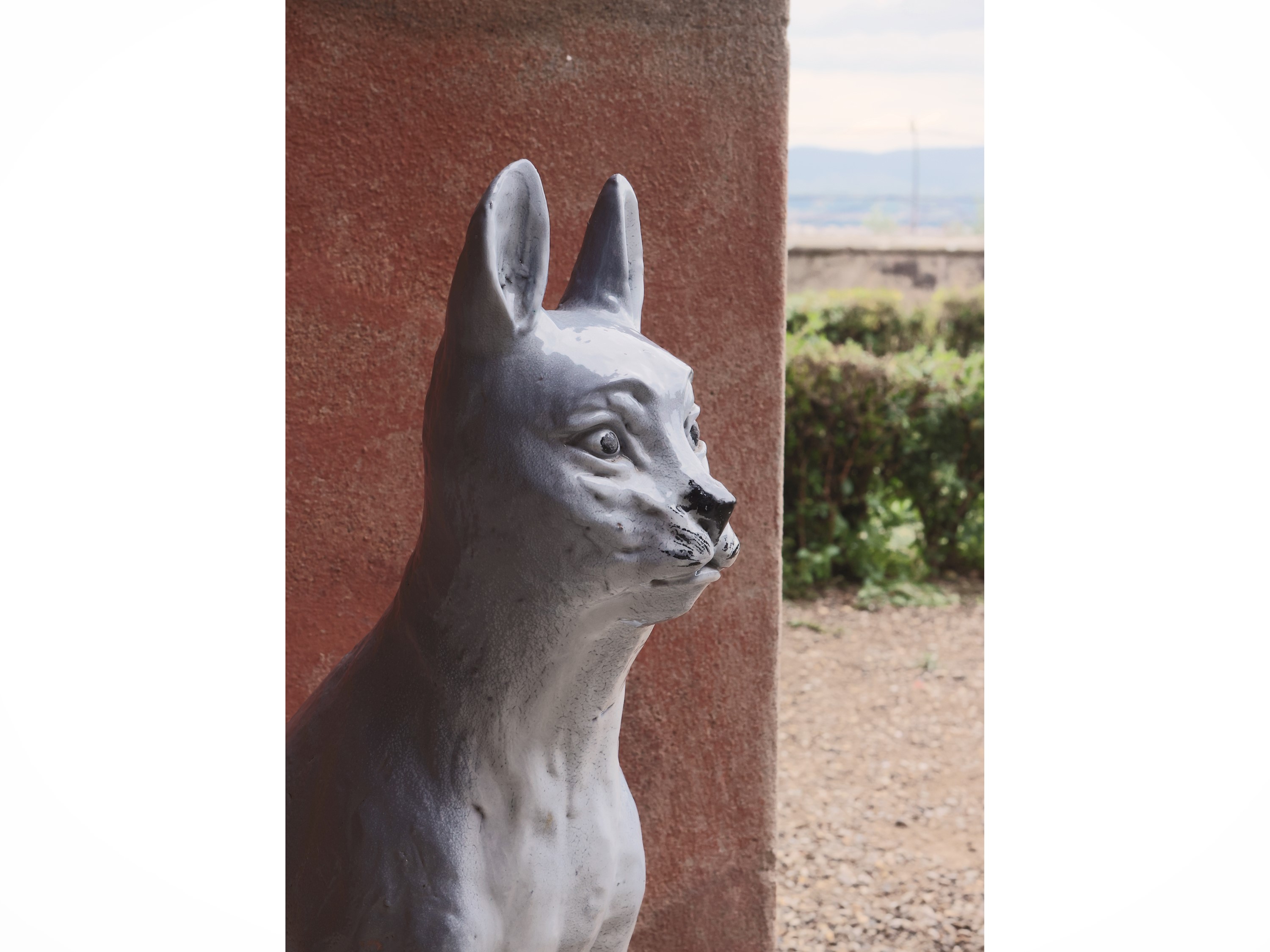 Gatto in Terracotta Invetriata
