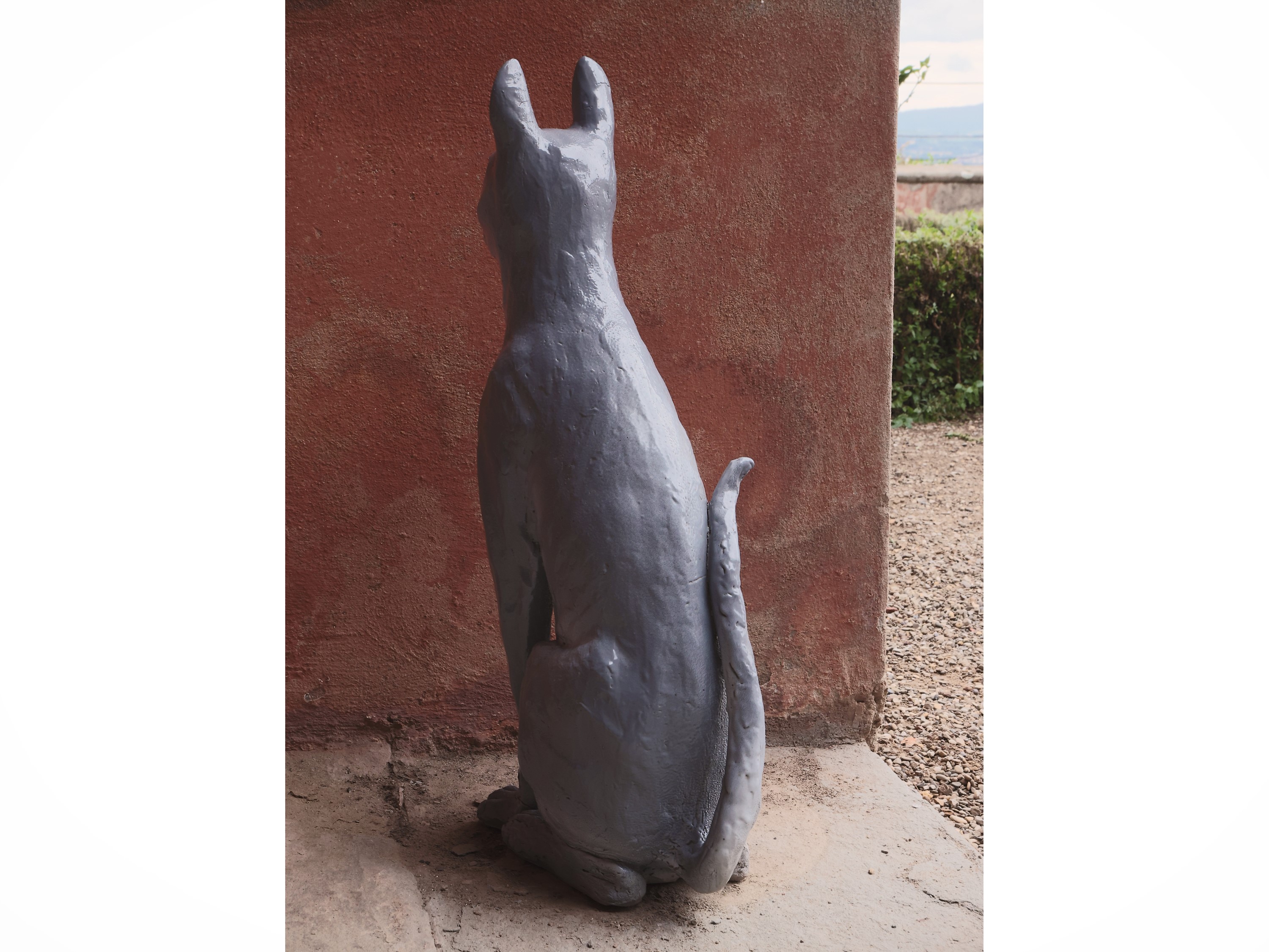 Gatto in Terracotta Invetriata