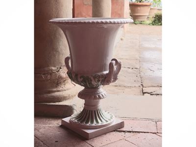 Vaso Mediceo in Terracotta Invetriata