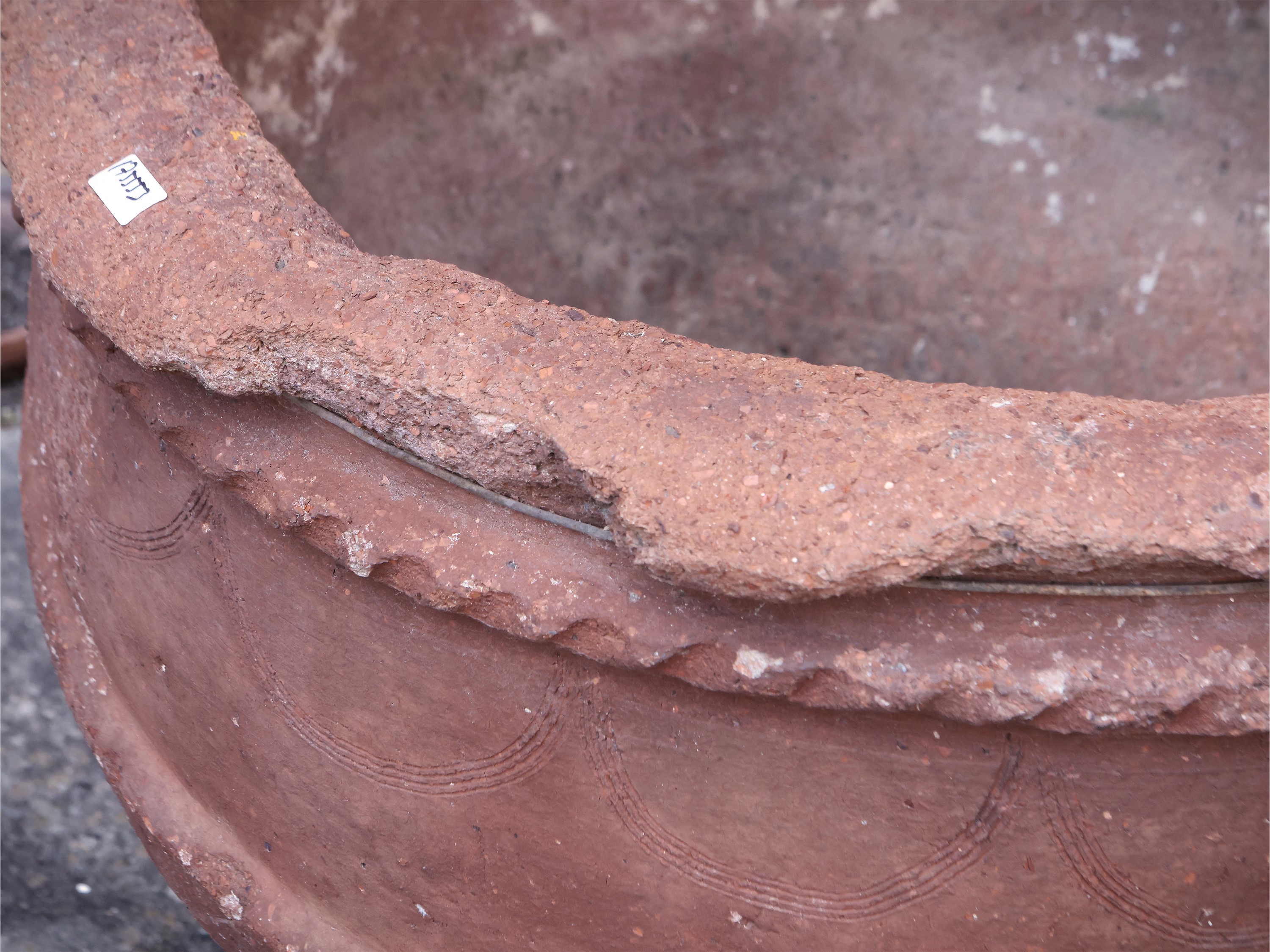 Vaso a Conca D'epoca in Terracotta