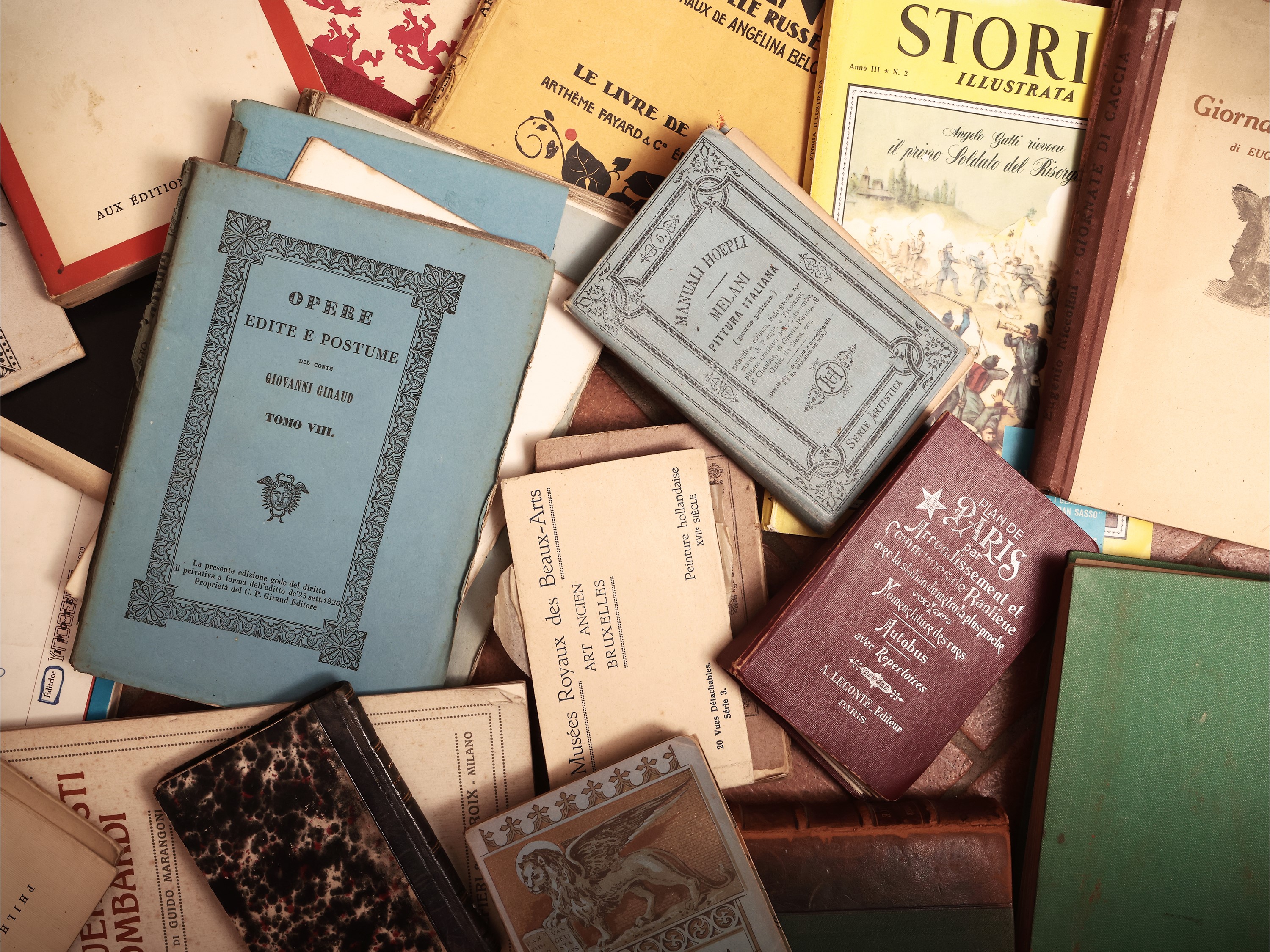 Grande Miscellanea di Libri D'epoca di Vario Argomento