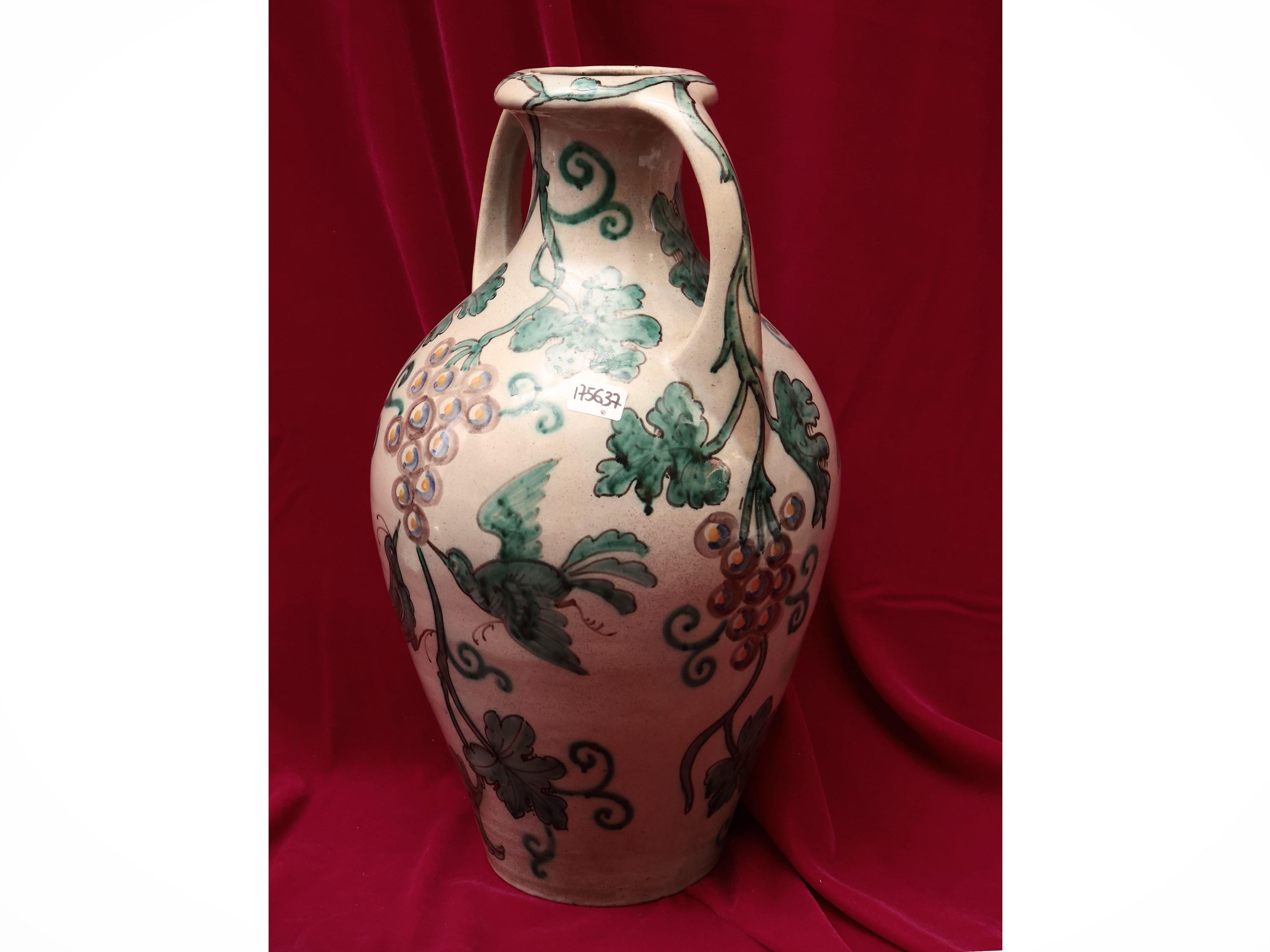 Vaso Ad Anfora in Terracotta Smaltata, Probabilmente la Colonnata Sesto Fiorentino