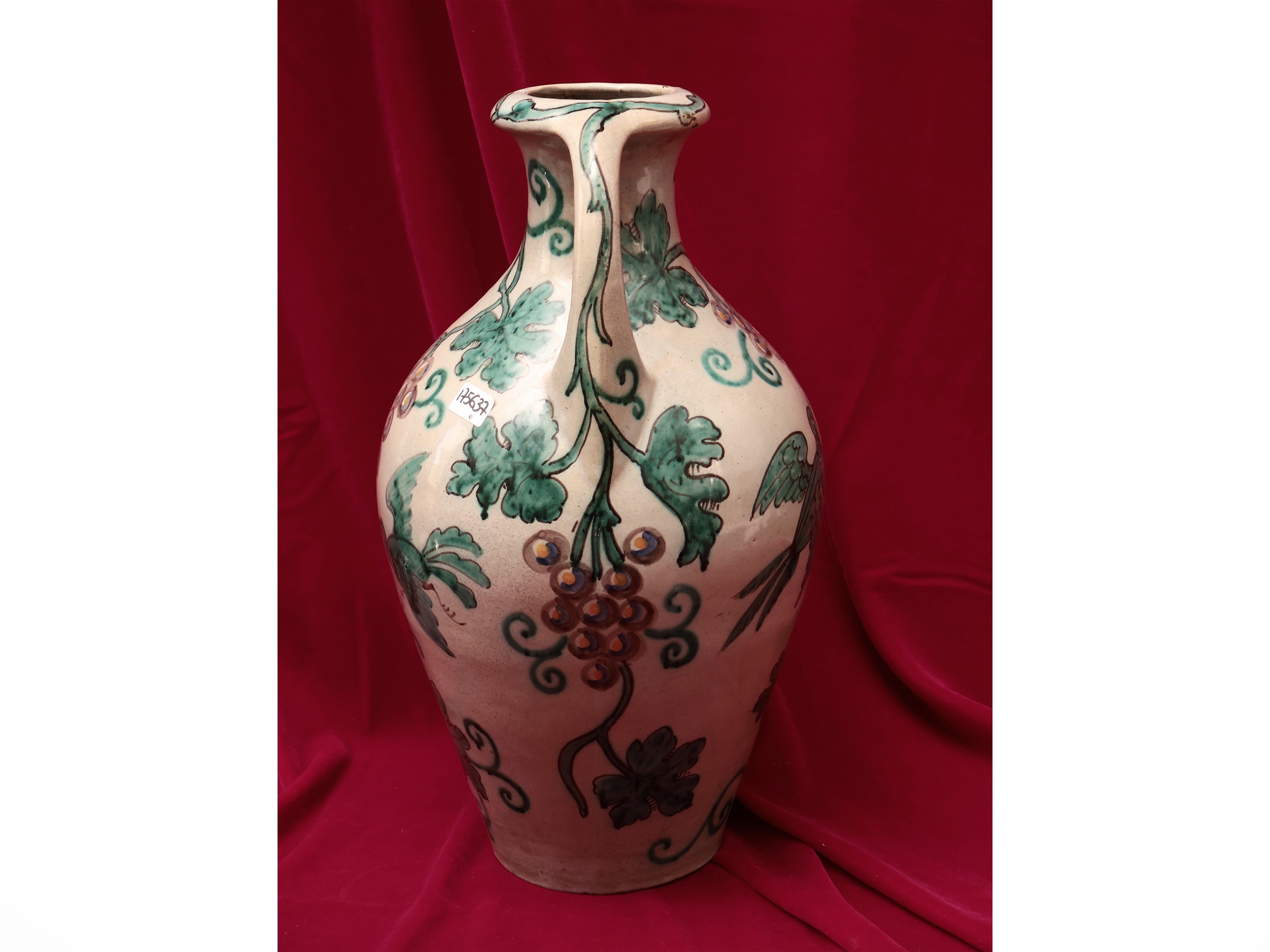 Vaso Ad Anfora in Terracotta Smaltata, Probabilmente la Colonnata Sesto Fiorentino