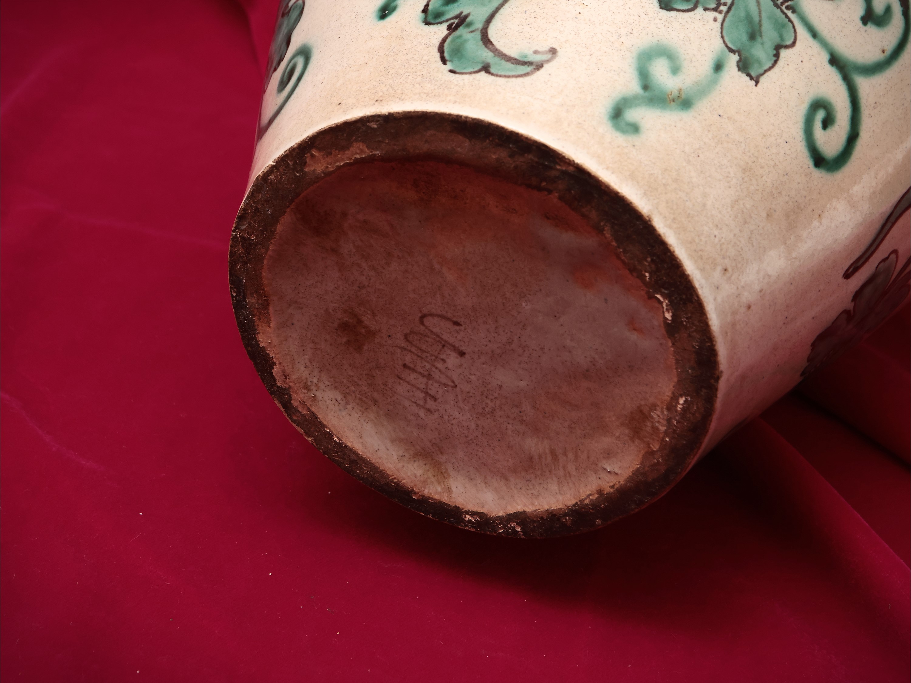 Vaso Ad Anfora in Terracotta Smaltata, Probabilmente la Colonnata Sesto Fiorentino
