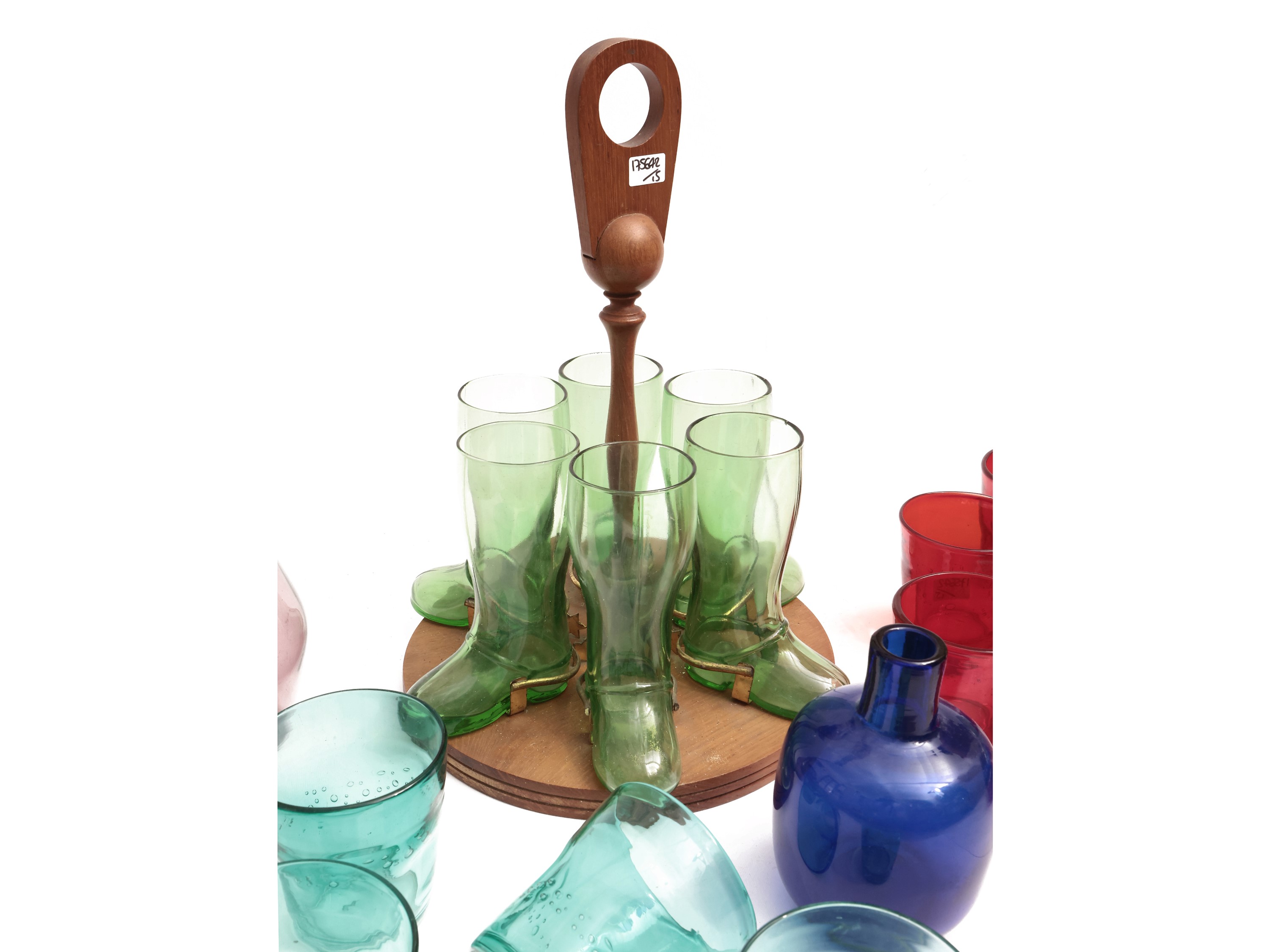 Assortimento di Accessori per la Tavola in Vetro Arlecchino