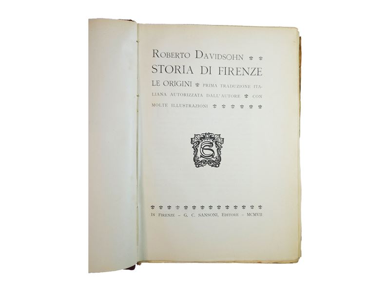 Robert Davidsohn - Storia di Firenze