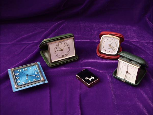 Small collection of table watches and alarm clocks  - Auction Dèballage. Deals at Auction - Maison Bibelot - Casa d'Aste Firenze - Milano