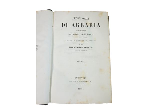 Cosimo Ridolfi - Lezioni orali di agraria