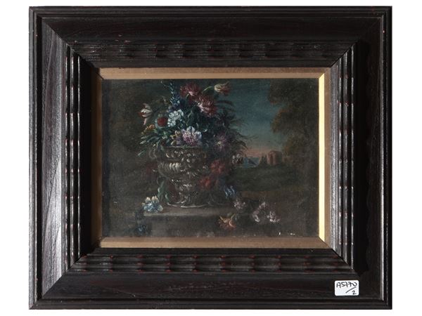 Trionfo di fiori in un paesaggio