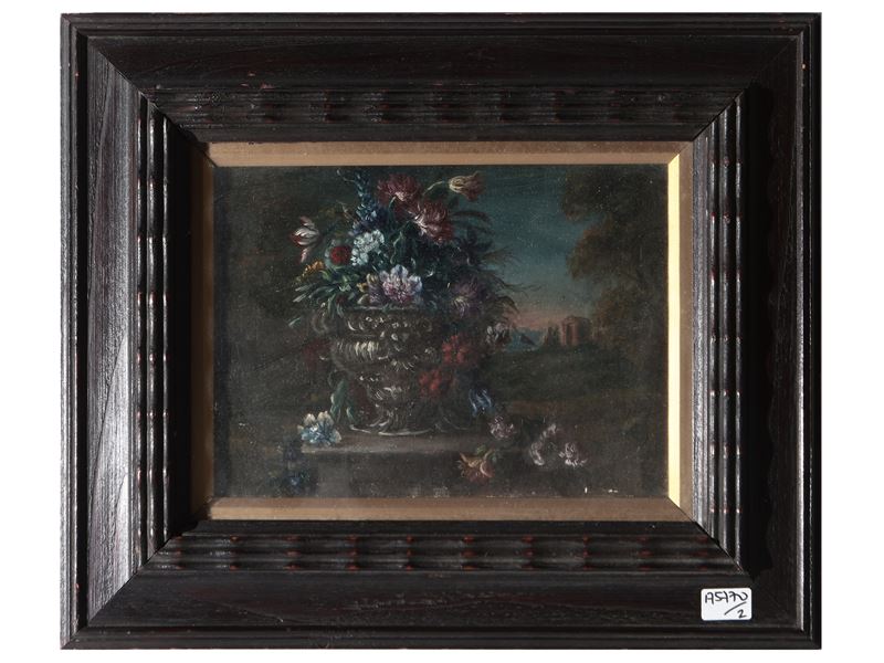 Trionfo di fiori in un paesaggio