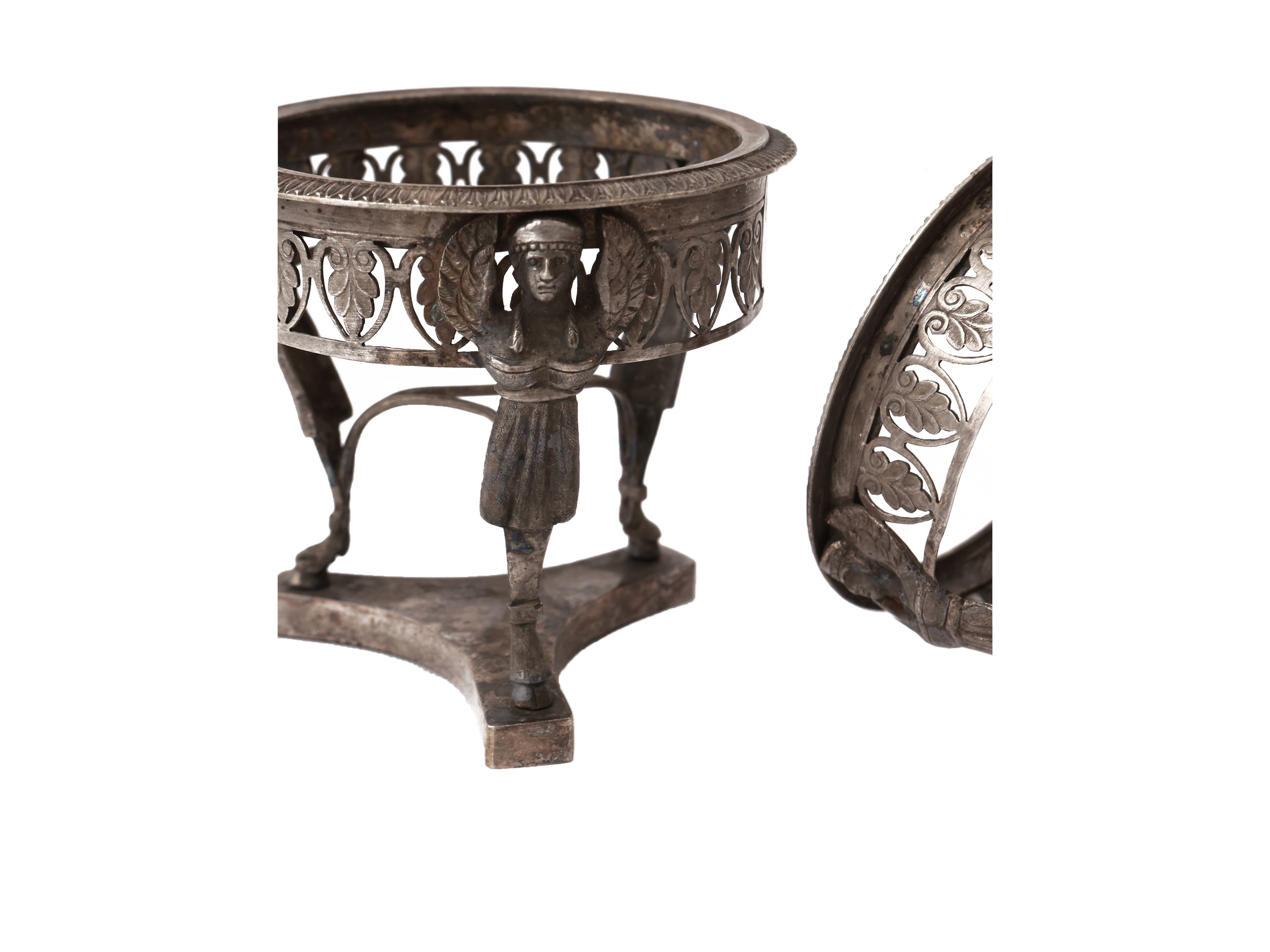 Coppia di saliere in argento