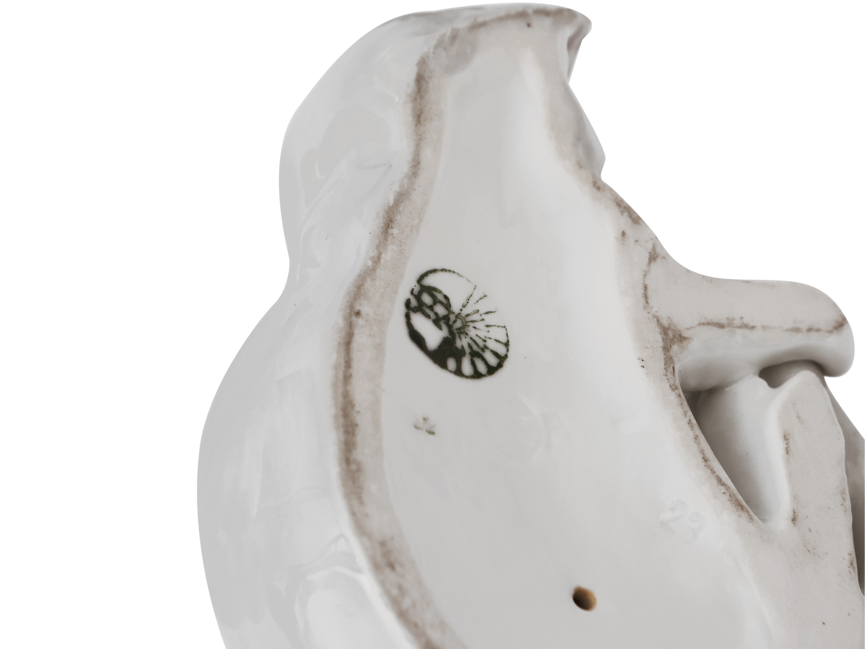 Ceramiche del Ferlaro, Curiosità animalier con coppia di figure: quaglie e faraona in porcellana ...