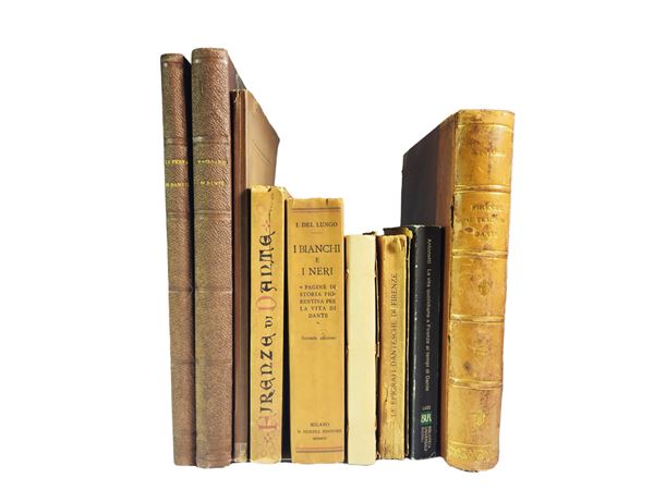 Miscellanea of vintage books on Florence and Dante