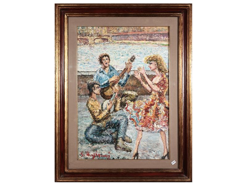 Suonatori su lungarno