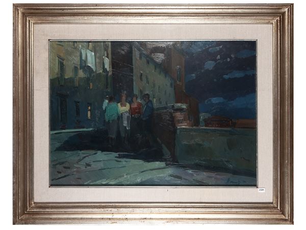 Piero Marchi : Notturno  - Asta L'arte di arredare: occasioni in asta - Maison Bibelot - Casa d'Aste Firenze - Milano