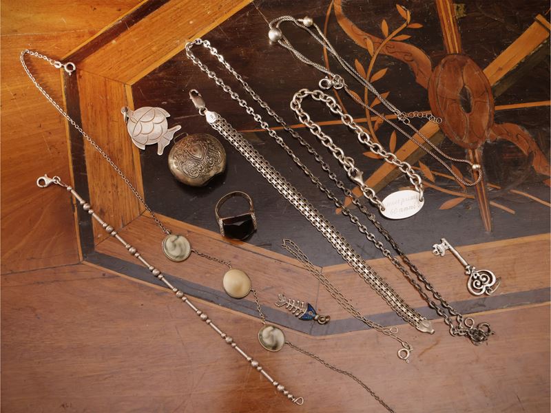 Lotto di bijoux in argento