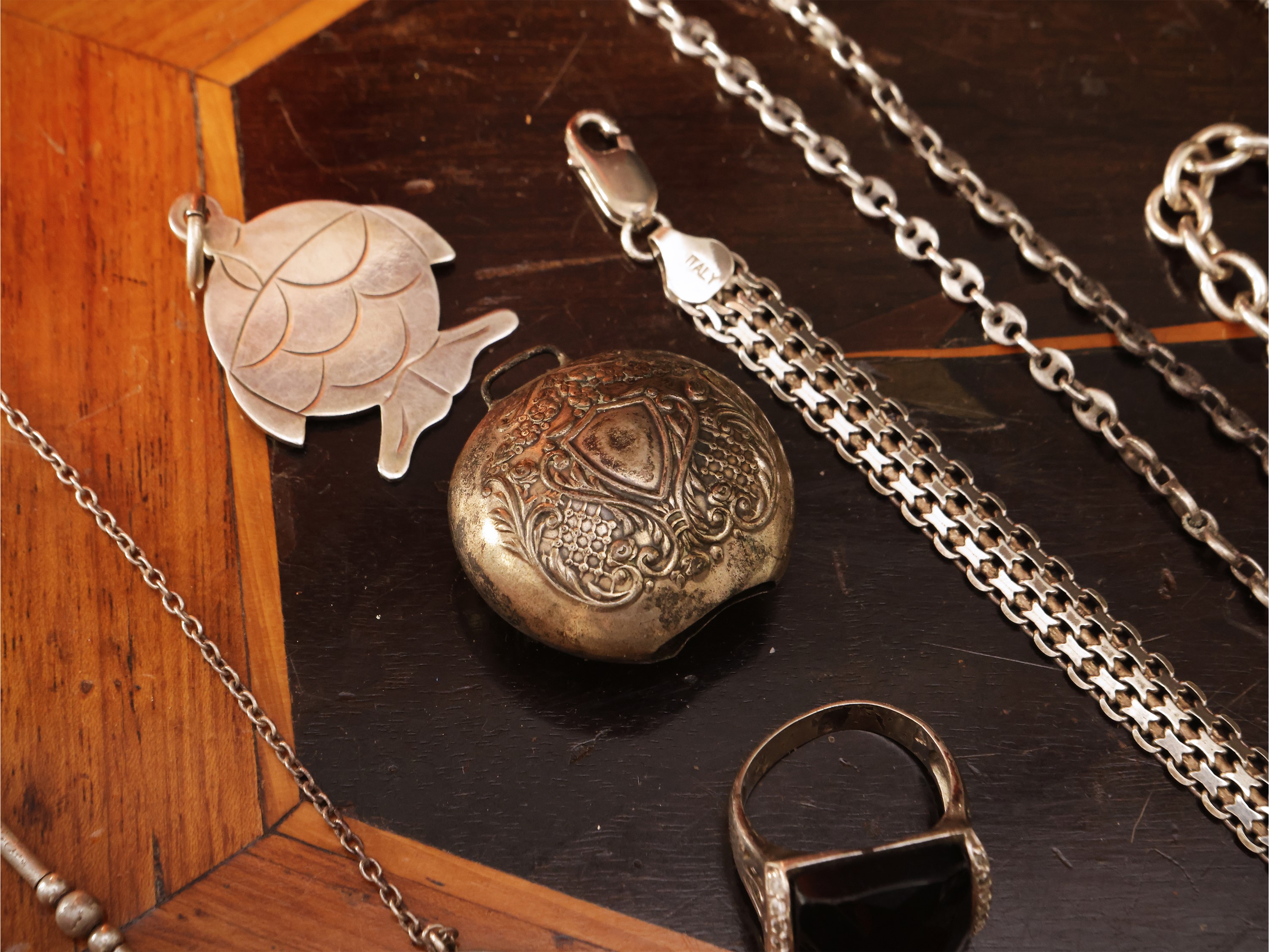 Lotto di bijoux in argento