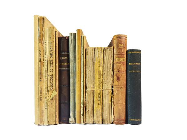 Miscellanea of vintage books on Florence between Anecdotal and Popular novel