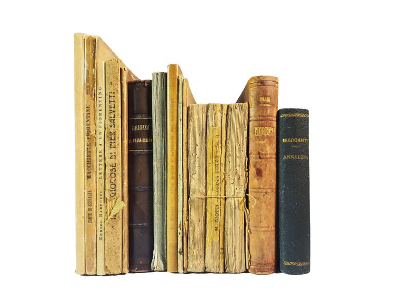 Miscellanea di Libri D’epoca su Firenze tra Aneddotica e Romanzo Popolare
