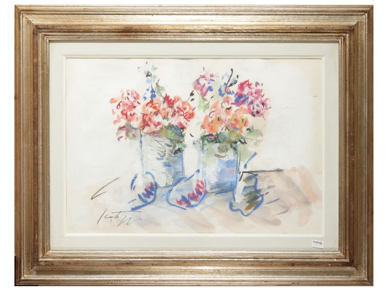Sergio Scatizzi - Natura Morta con Vasi di Fiori