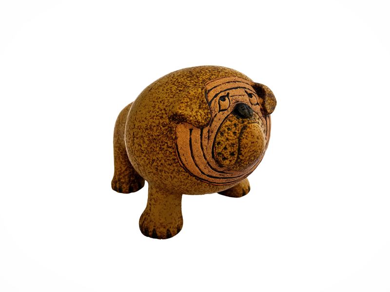 Bulldog in Ceramica, Lisa Larson Studio per Gustavsberg