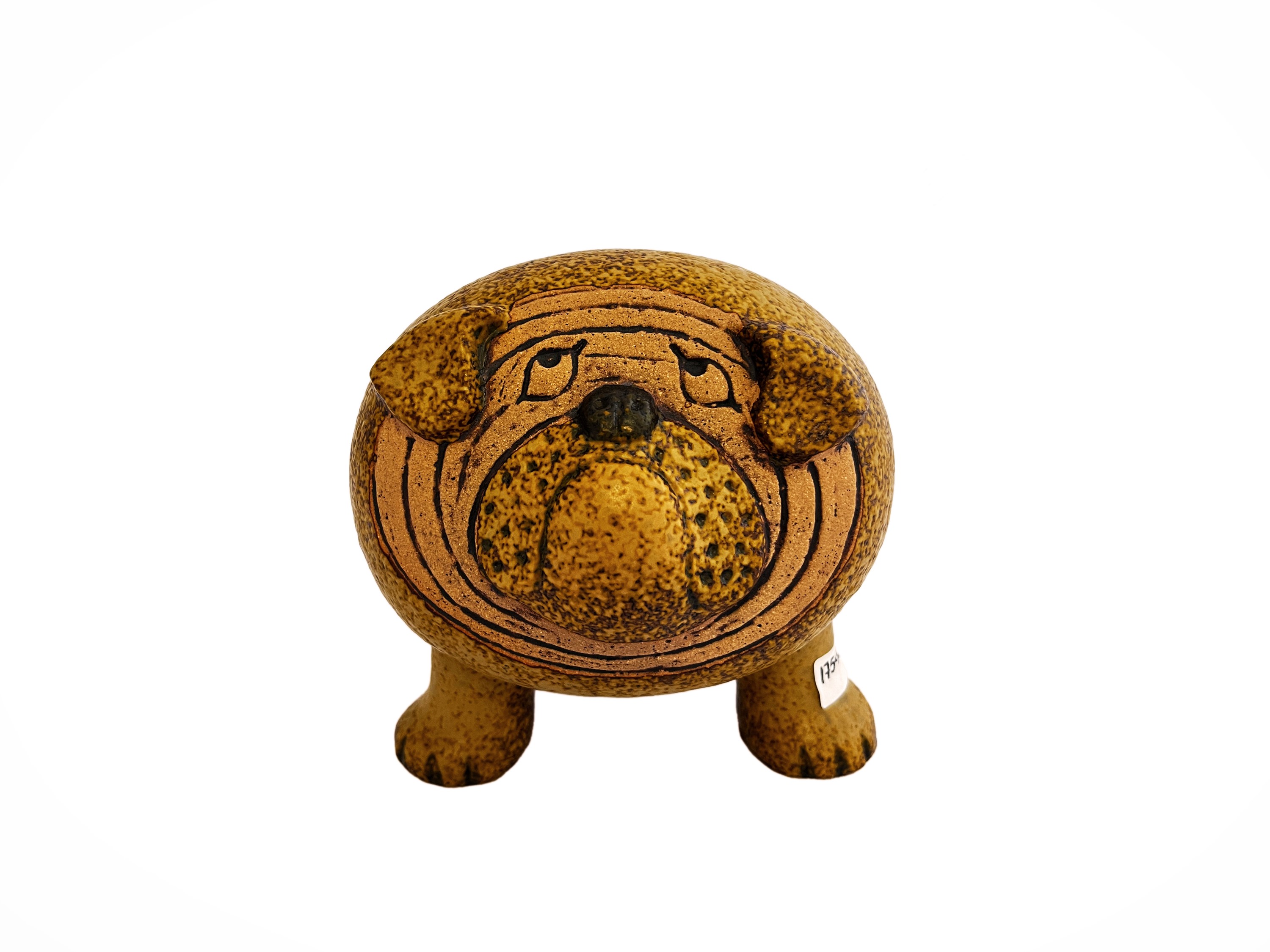 Bulldog in Ceramica, Lisa Larson Studio per Gustavsberg