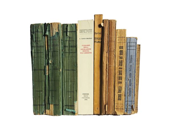 Vintage books on Florence and Tuscany of historical-juridical argument